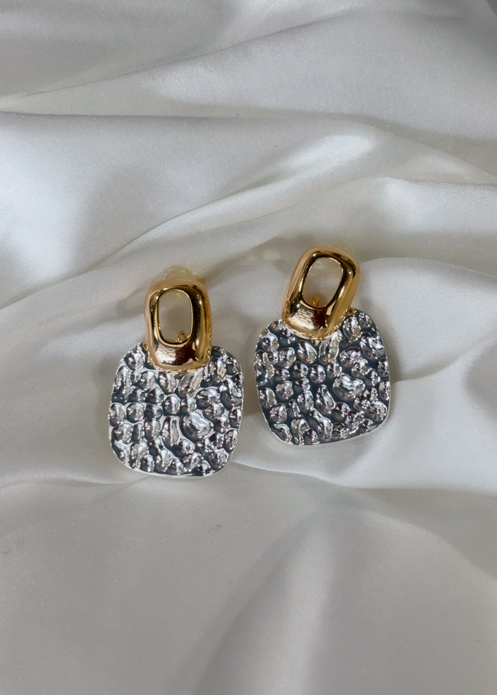 Aretes bicolor amartillado