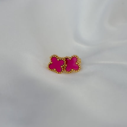 Aretes mini trébol colores