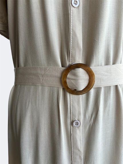 Vestido camisero con bolsas en el pecho