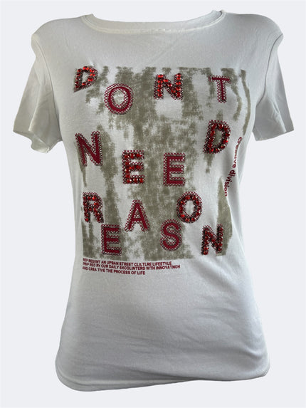 Playera con letras