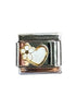 Charm corazón con flor