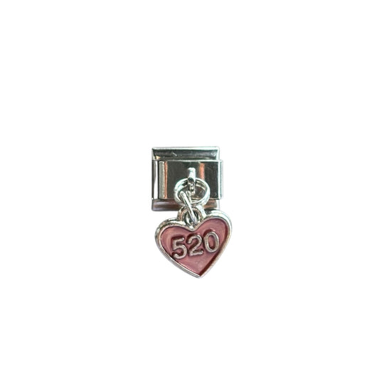 Charm con dije corazón