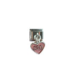 Charm con dije corazón