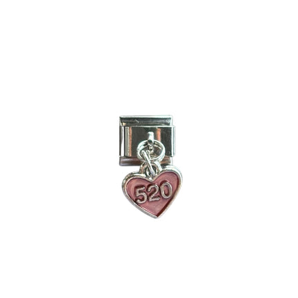 Charm con dije corazón