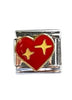 Charm corazón brillante