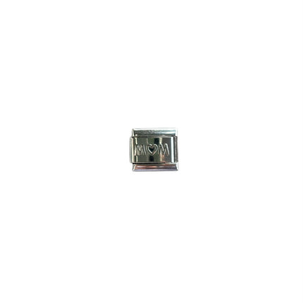 Charm mom plateado