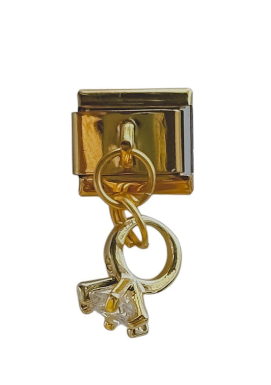 Charm con dije anillo