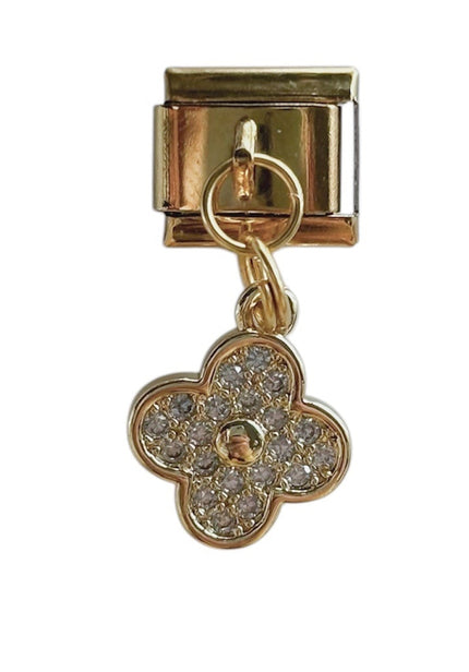 Charm con dije trebol