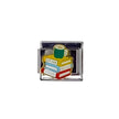 Charm con libros y taza