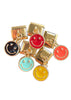 Charm con dije happy face colores