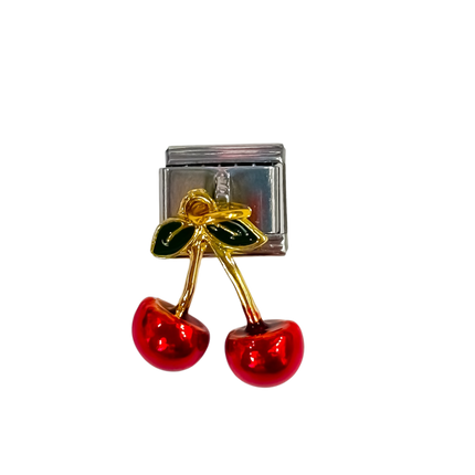 Charm con dije cerezas