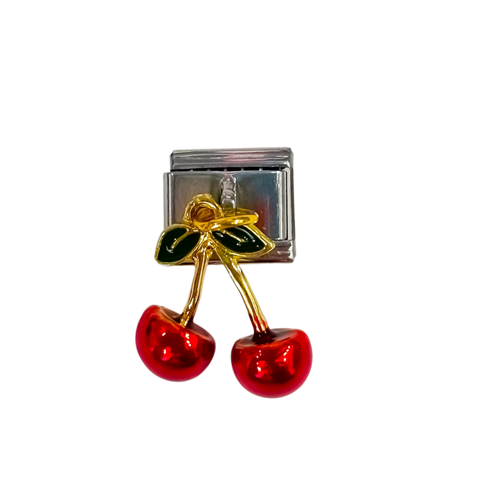 Charm con dije cerezas