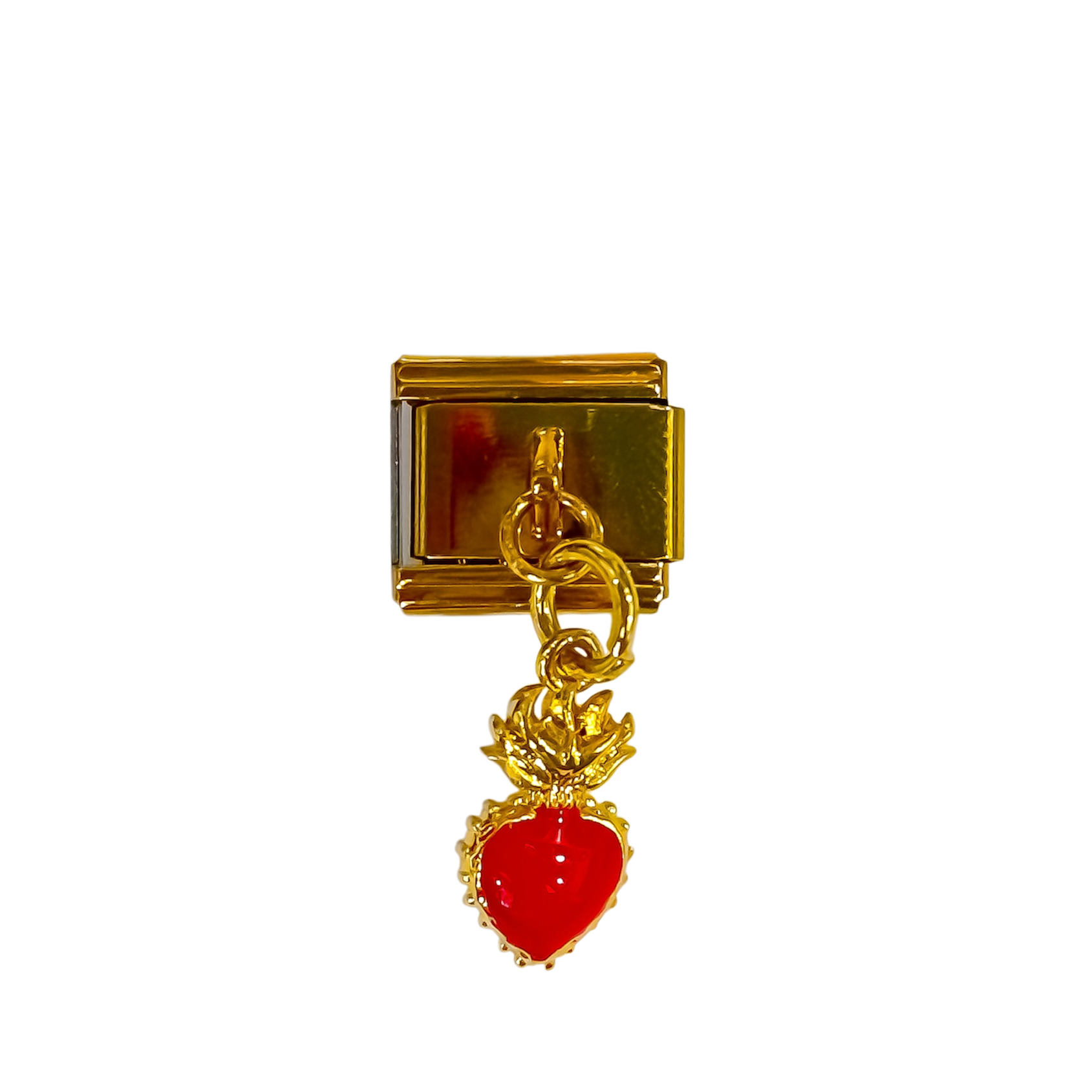 Charm con dije mini corazón