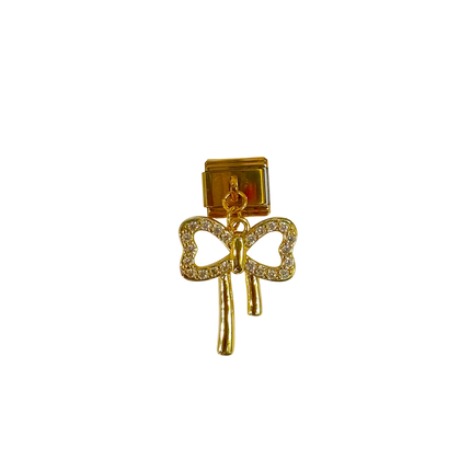 Charm con dije moño gigante