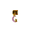 Charm con dije luna y estrella