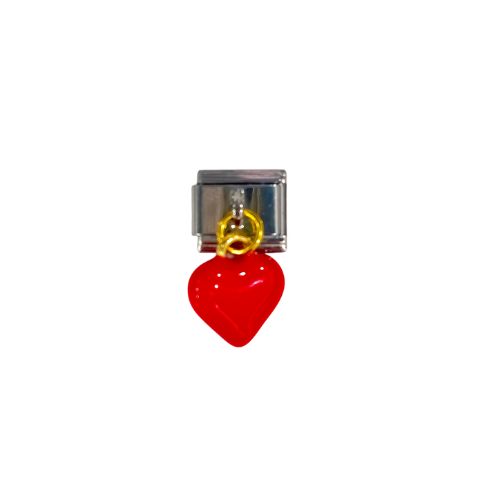 Charm con dije corazón