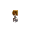 Charm con dije moneda trébol