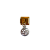 Charm con dije moneda trébol