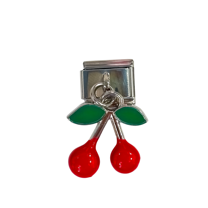 Charm con dije cerezas