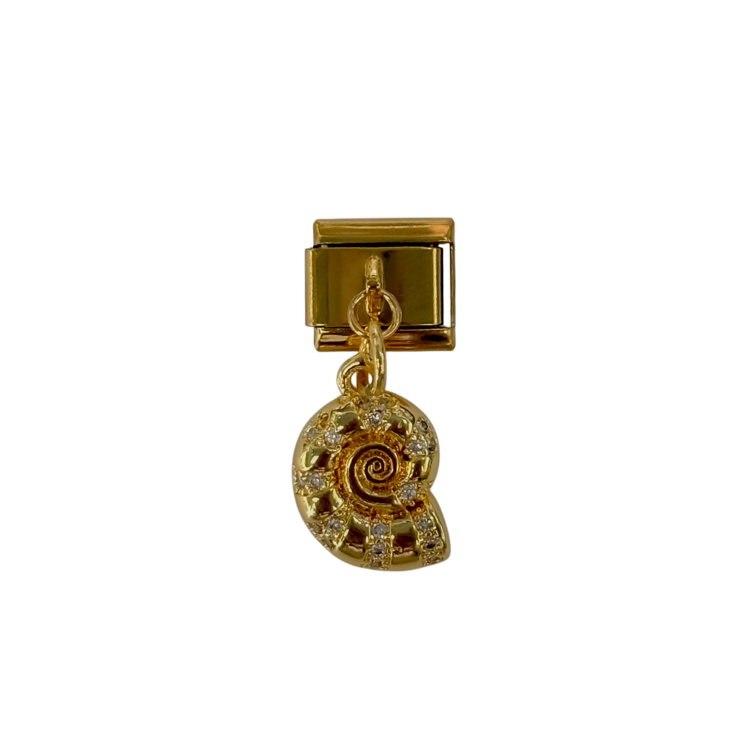 Charm con dije caracol de mar