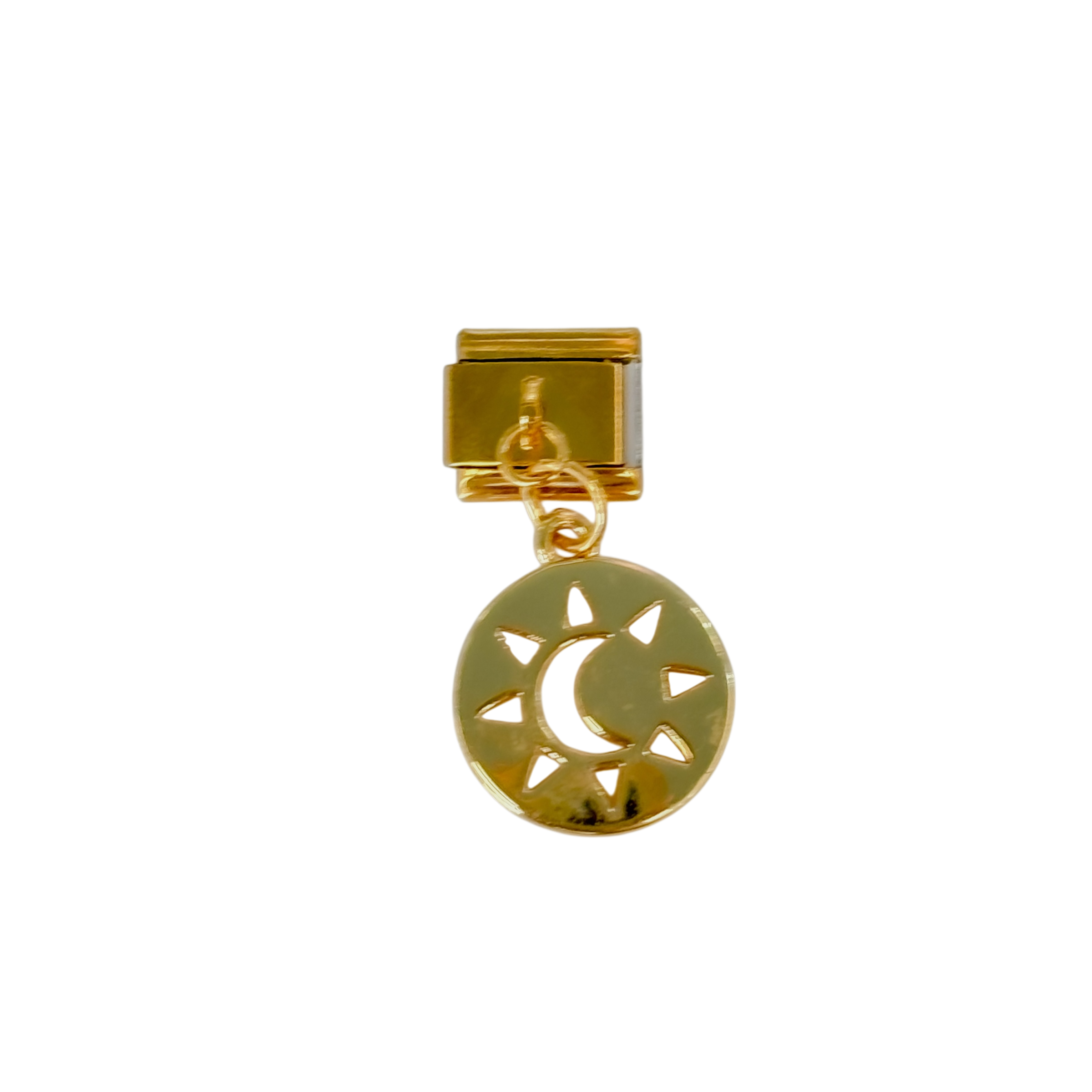 Charm con dije sol y luna