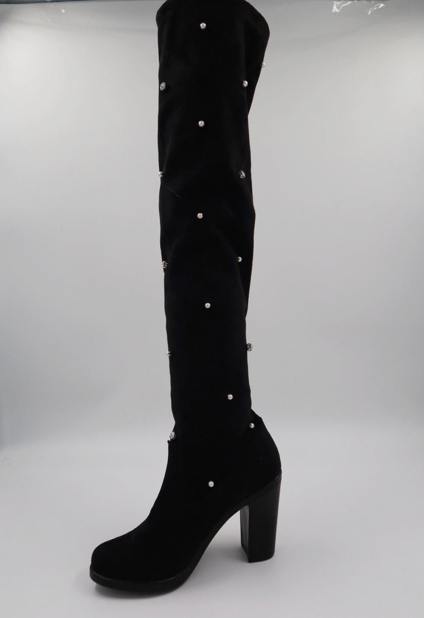 Bota Cuarzo con perlas