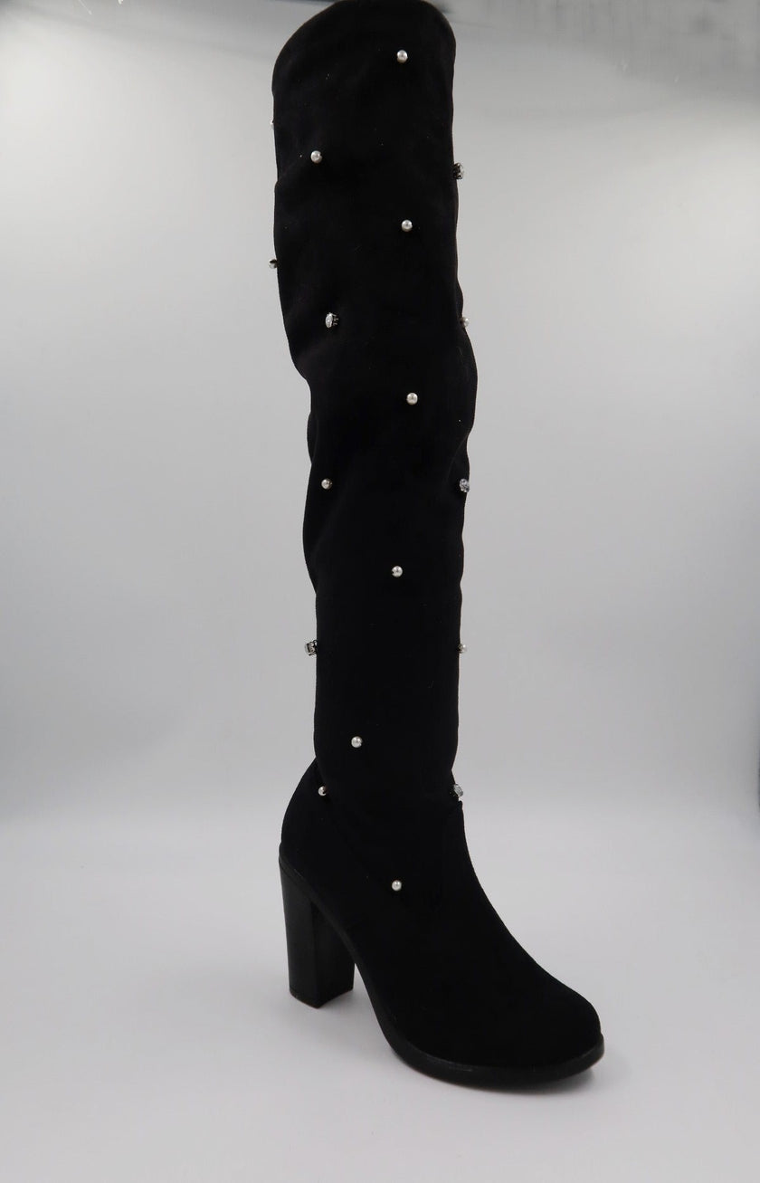 Bota Cuarzo con perlas